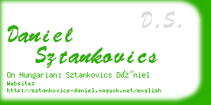 daniel sztankovics business card